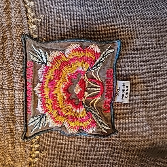 Johnny Was linen kimono XXL - Picture 3 of 11